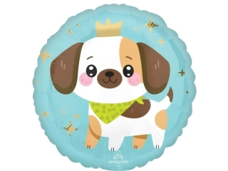 Fóliový balonek Pejsci kulatý 43 cm