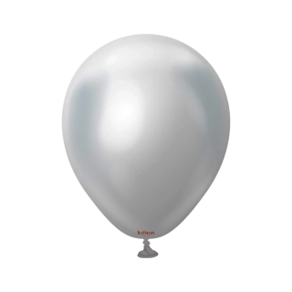 Dekorační balonky chromové stříbrné 13 cm/5" 100 ks