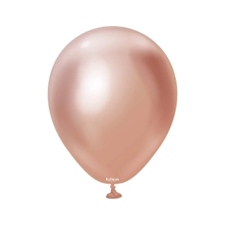 Dekorační chromové balonky rose gold 13 cm/5" 100 ks