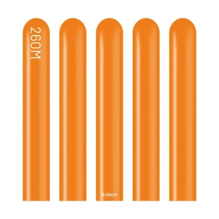 Dekorační modelovací balonky oranžové 260M 100 ks