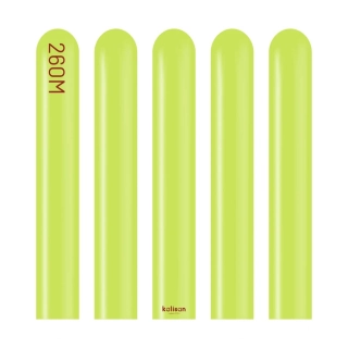 Dekorační modelovací balonky světle zelené 260 M 100 ks