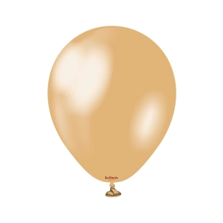 Dekorační metalické balonky zlaté 13 cm/5" 50 ks
