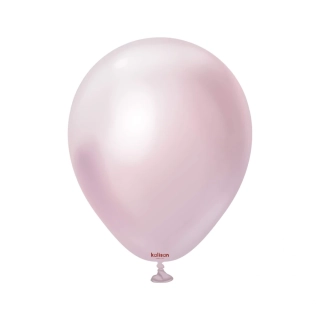 Dekorační chromové balonky světle růžové 13 cm/5" 100 ks