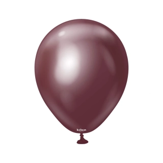Dekorační chromové balonky vínové 13 cm/5" 100 ks
