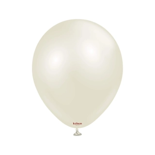 Dekorační perleťové balonky slonovinová kost 13 cm/5" 50 ks