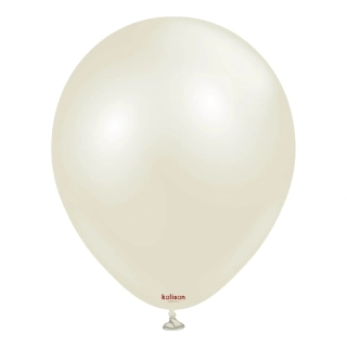 Dekorační perleťové balonky slonovinová kost 30 cm/12" 50 ks