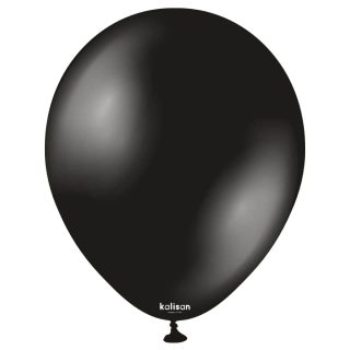 Dekorační balonky metalické černé 30 cm/11" 50 ks