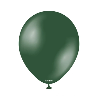 Dekorační balonky metalické smaragdově zelené 13 cm/5" 50 ks