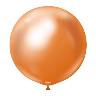 Dekorační chromový balonek měděný 45 cm/18"