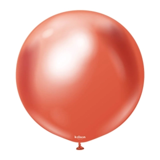 Dekorační chromový balonek červený 45 cm/18"