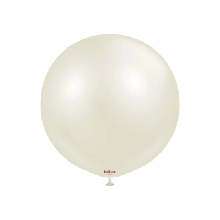 Dekorační perleťový balonek slonovinová kost 45 cm/18"