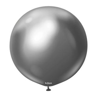 Dekorační chromový balonek tmavě šedý 60 cm/24"