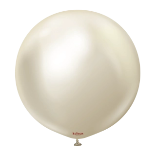 Dekorační balonek chromový bílé zlato 60 cm/24"