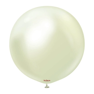 Dekorační chromový balonek světle zelený 60 cm/24"