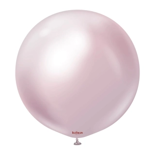 Dekorační chromový balonek světle růžový 60 cm/24"