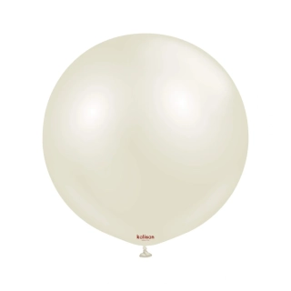 Dekorační perleťový balonek slonovinová kost 60 cm/24"