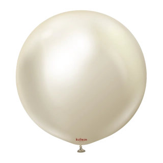 Dekorační balonek chromový bílé zlato 90 cm/36"