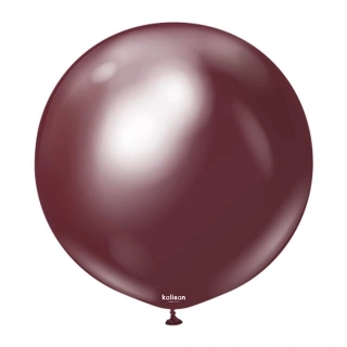 Dekorační chromový balonek vínový 90 cm/36"