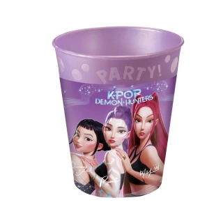 Plastové kelímky K-pop Lovkyně Démonů znovupoužitelné 250ml - 4 ks