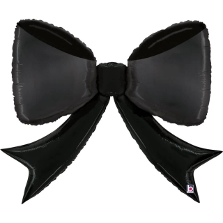 Foliový balonek Mašlička černá 104 cm