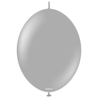 Dekorační spojovací balonky šedé 15 cm/6" 50 ks