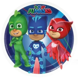 Papírové talíře PJ Masks - 23cm, 8ks