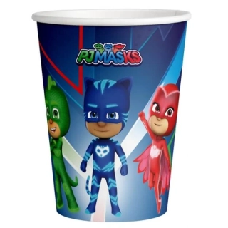 Papírové kelímky PJ Masks - 250ml, 8ks