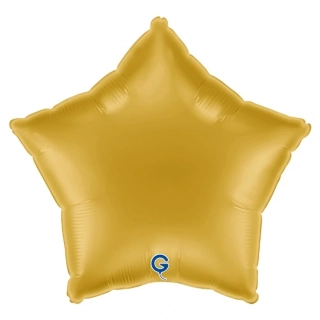 Fóliový balonek hvězda světle zlatá 46 cm