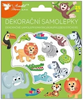 Dekorační samolepky ZOO 25 ks