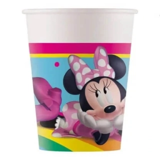 Papírové kelímky Minnie duhová 8 ks