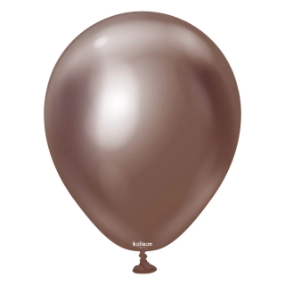 Dekorační chromový balonek hnědý 30 cm/12"