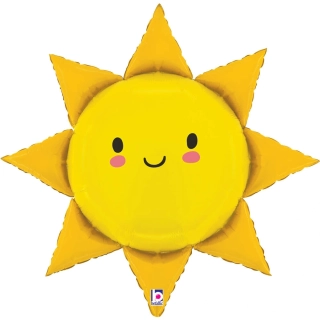 Fóliový balonek Usměvavé sluníčko 79 cm