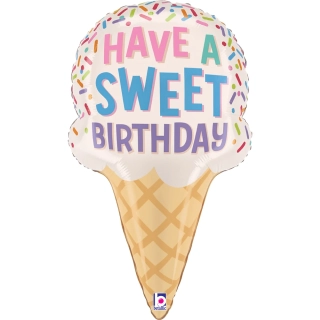 Fóliový balonek Zmrzlina Have a Sweet Birthday 71 cm