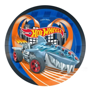 Papírové talíře Hot Wheels 18 cm - 8 ks