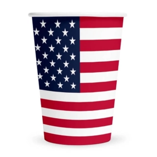Papírové kelímky USA 210 ml, 8 ks