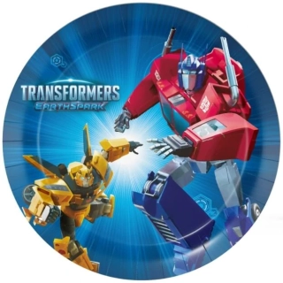 Papírové talíře Transformers 23 cm - 8 ks