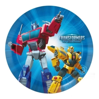 Papírové talířky Transformers 18 cm - 8 ks