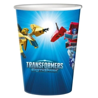 Papírové kelímky Transformers 250 ml - 8 ks