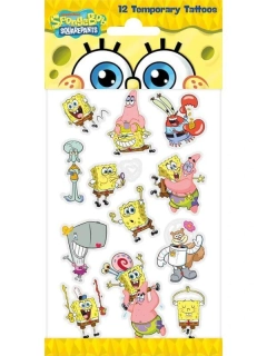 Dětské dočasné tetování Sponge Bob