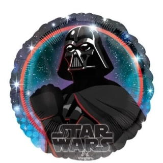 Fóliový balónek Star Wars Darth Vader kruh 43 cm