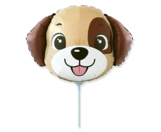 Fóliový balónek MINI hlava pejska 35 cm