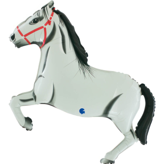 Fóliový balónek kůň bílý 86 cm