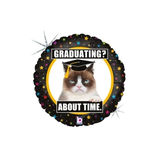Fóliový balonek Grumpy Cat Promoce 46 cm