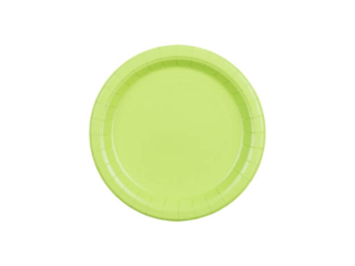 Papírové talíře světle zelené 18cm 6ks