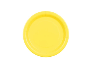 Papírové talíře žluté 18cm 6ks