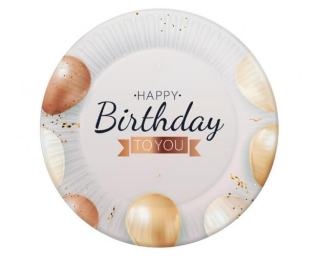 Papírové talíře Happy Birthday To You 18cm 6ks