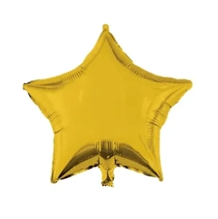 Fóliový balónek + závaží zlatá hvězda - 46 cm