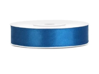 Saténová stuha modrá 12 mm × 25 m