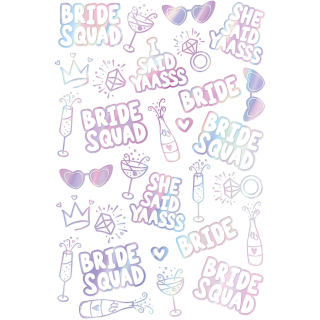 Dočasné holografické tetování Bride
