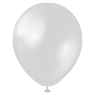 Dekorační balonek metalický stříbrný 45 cm/18"